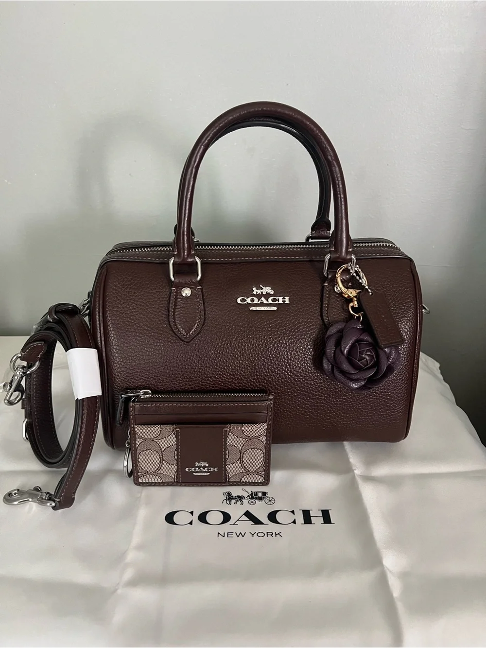 Coach Rowan Maple Satchel and ID card Holder